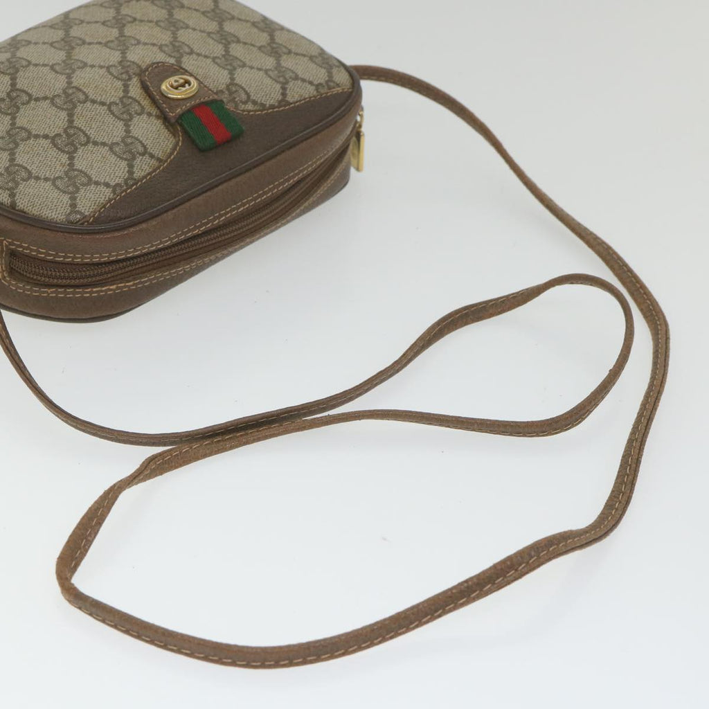 GUCCI GG Supreme Web Sherry Line Shoulder Bag Beige Red 001 904 2066 ki3787