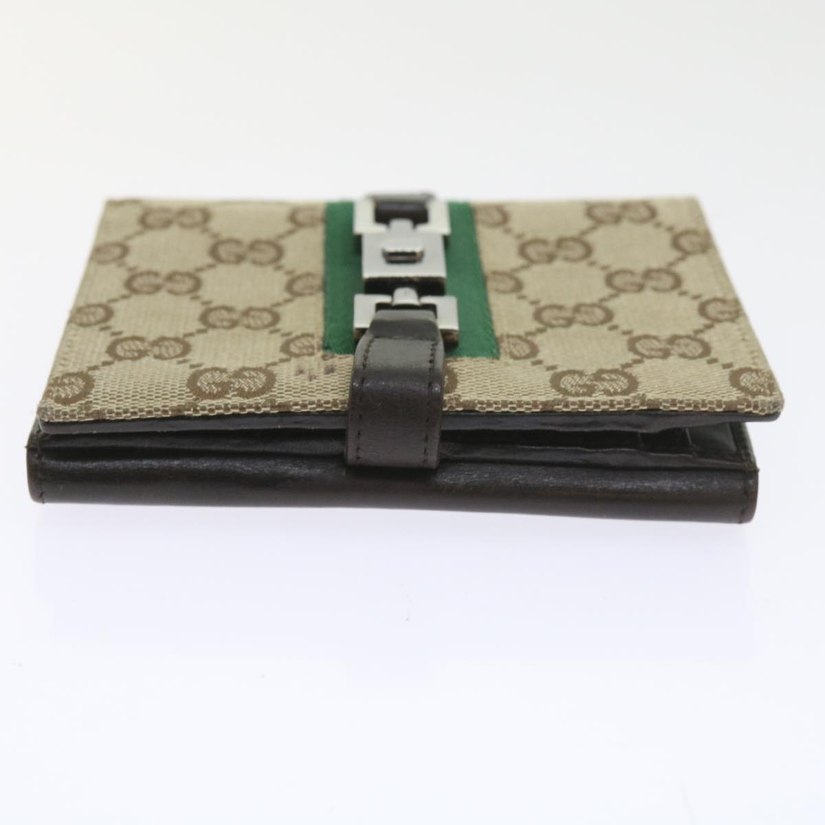 GUCCI GG Canvas Jackie Web Sherry Line Wallet Beige Red Green 05474 ki3788
