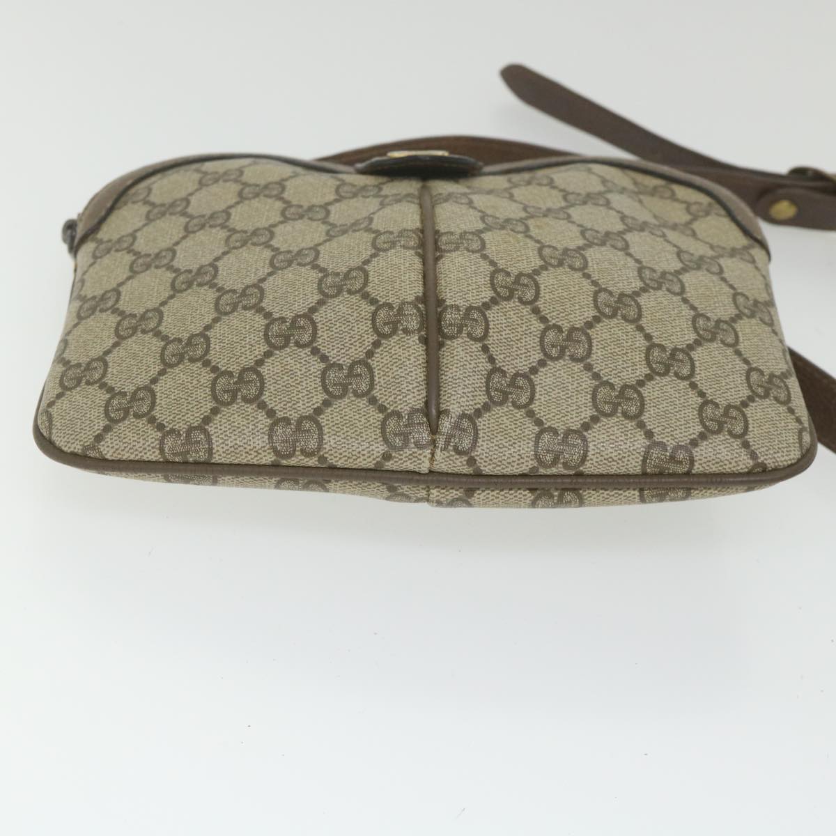 GUCCI GG Supreme Web Sherry Line Shoulder Bag Beige Red 904 02 047 ki3794