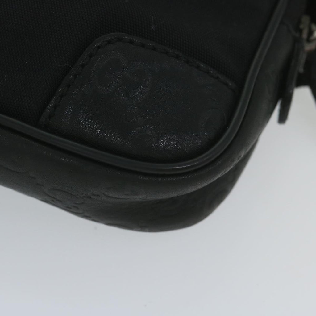 GUCCI Guccissima GG Canvas Waist bag Black 162417 ki3809