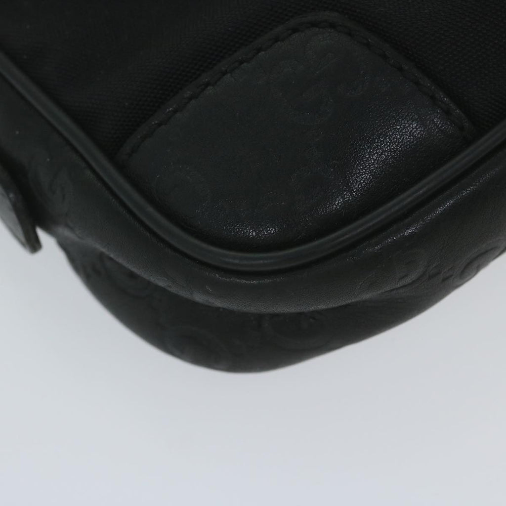 GUCCI Guccissima GG Canvas Waist bag Black 162417 ki3809