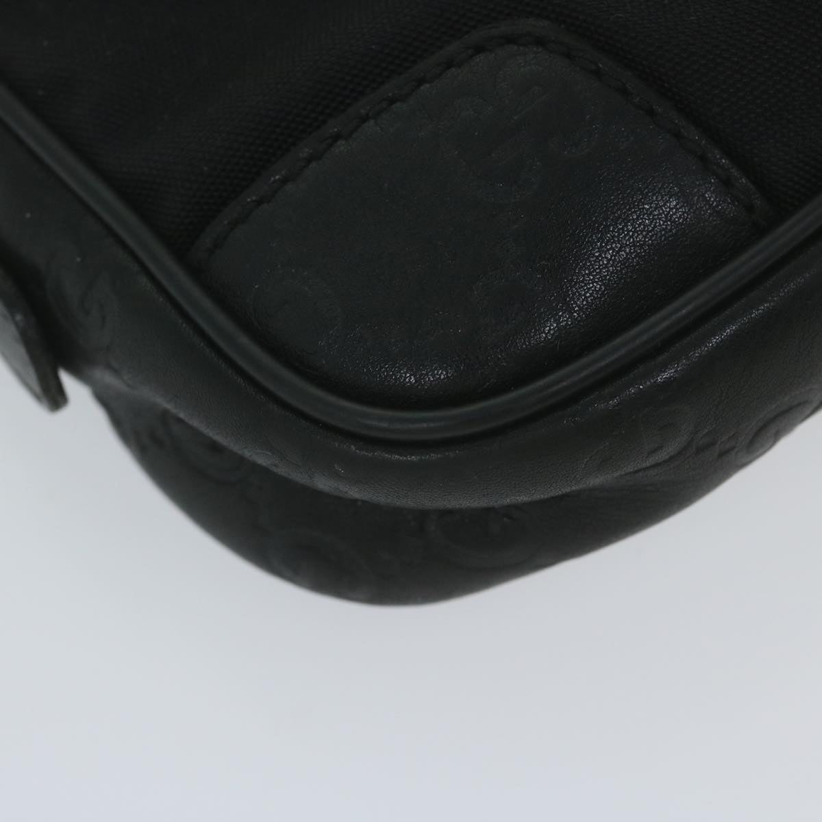 GUCCI Guccissima GG Canvas Waist bag Black 162417 ki3809