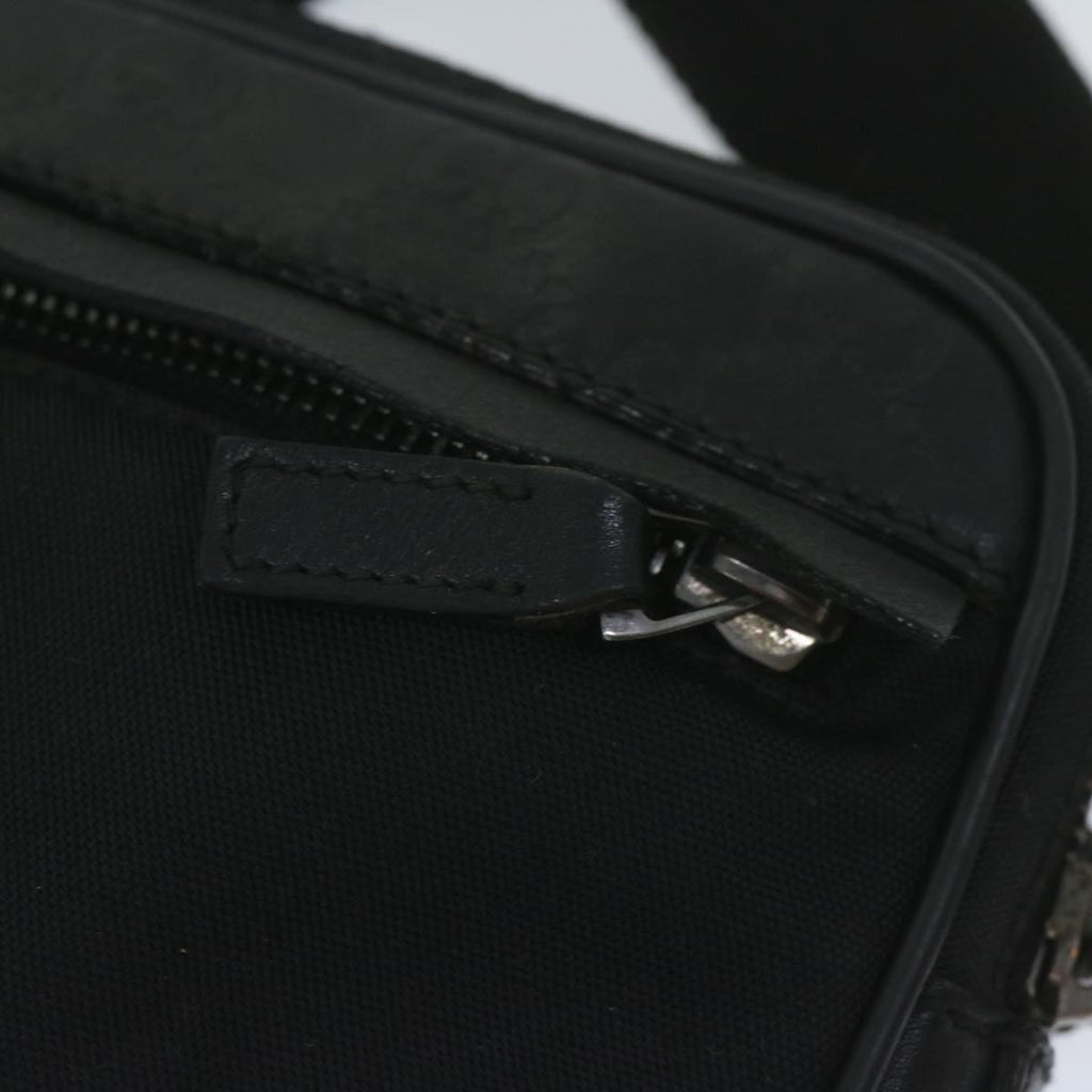 GUCCI Guccissima GG Canvas Waist bag Black 162417 ki3809