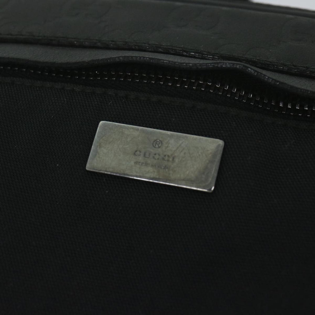 GUCCI Guccissima GG Canvas Waist bag Black 162417 ki3809