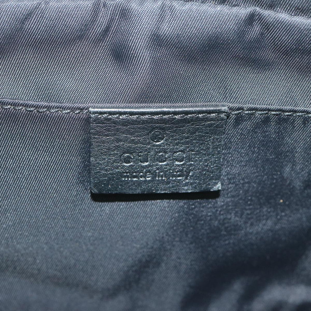 GUCCI Guccissima GG Canvas Waist bag Black 162417 ki3809
