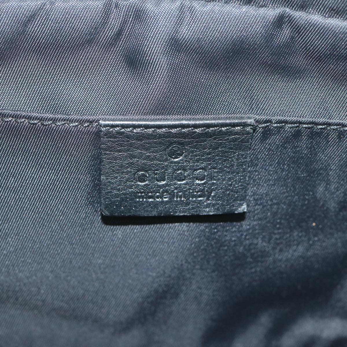GUCCI Guccissima GG Canvas Waist bag Black 162417 ki3809
