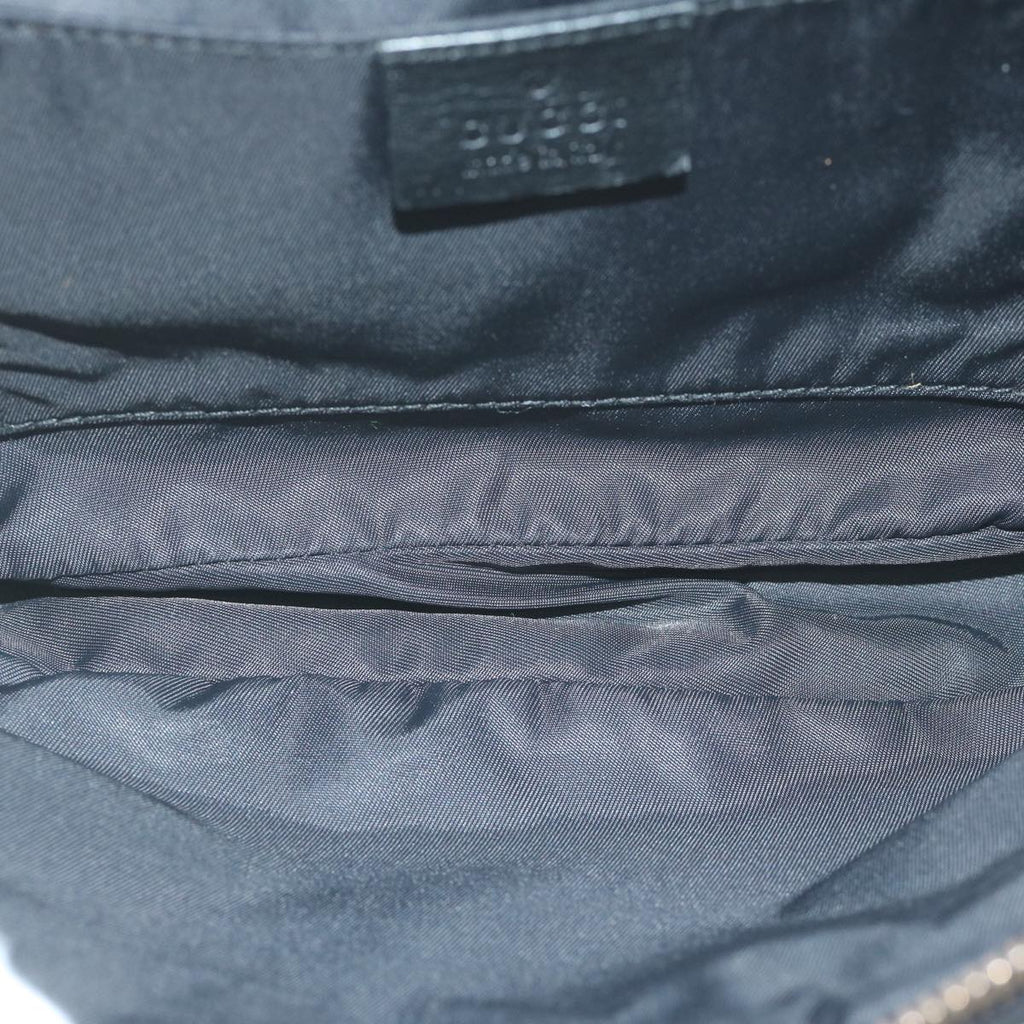 GUCCI Guccissima GG Canvas Waist bag Black 162417 ki3809