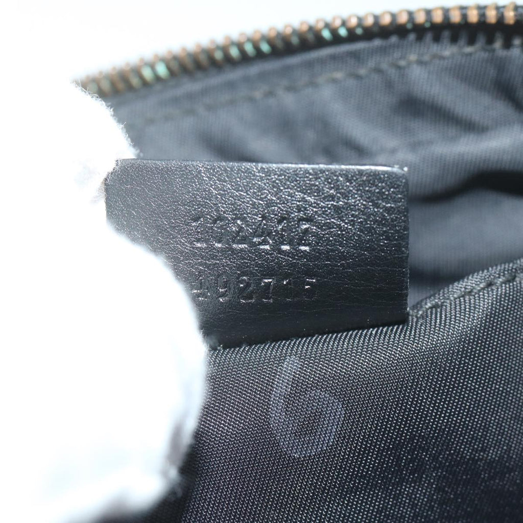 GUCCI Guccissima GG Canvas Waist bag Black 162417 ki3809