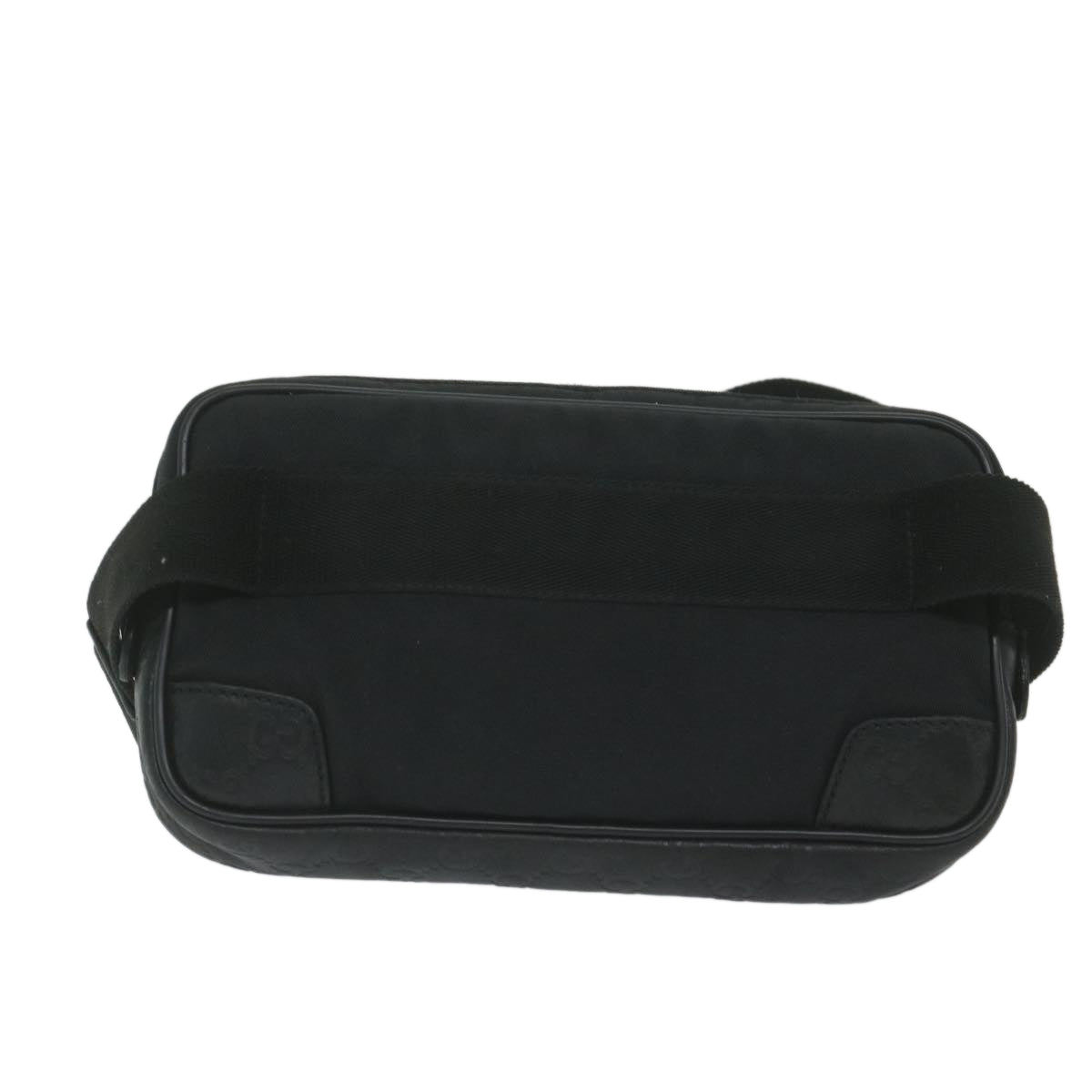 GUCCI Guccissima GG Canvas Waist bag Black 162417 ki3809