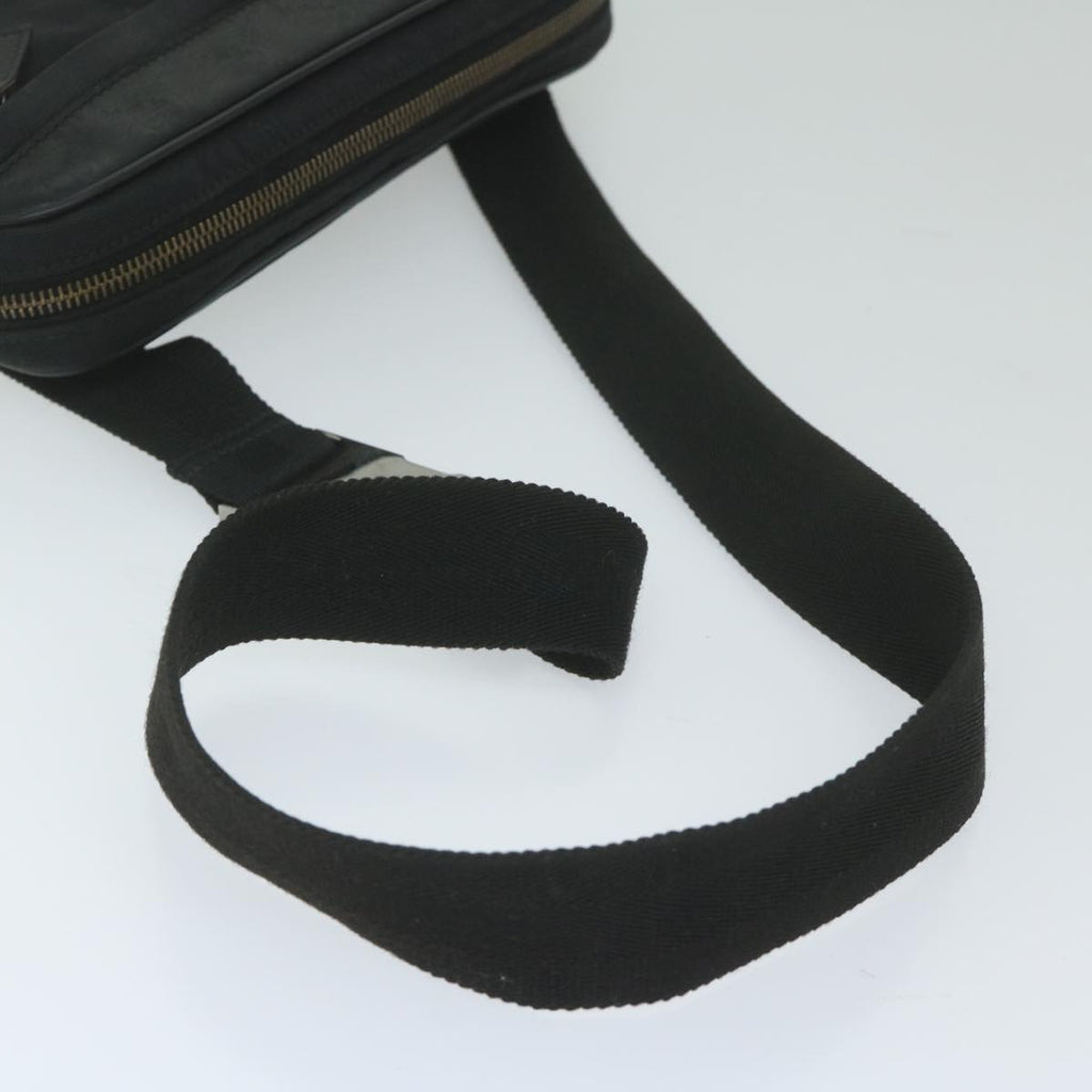 GUCCI Guccissima GG Canvas Waist bag Black 162417 ki3809