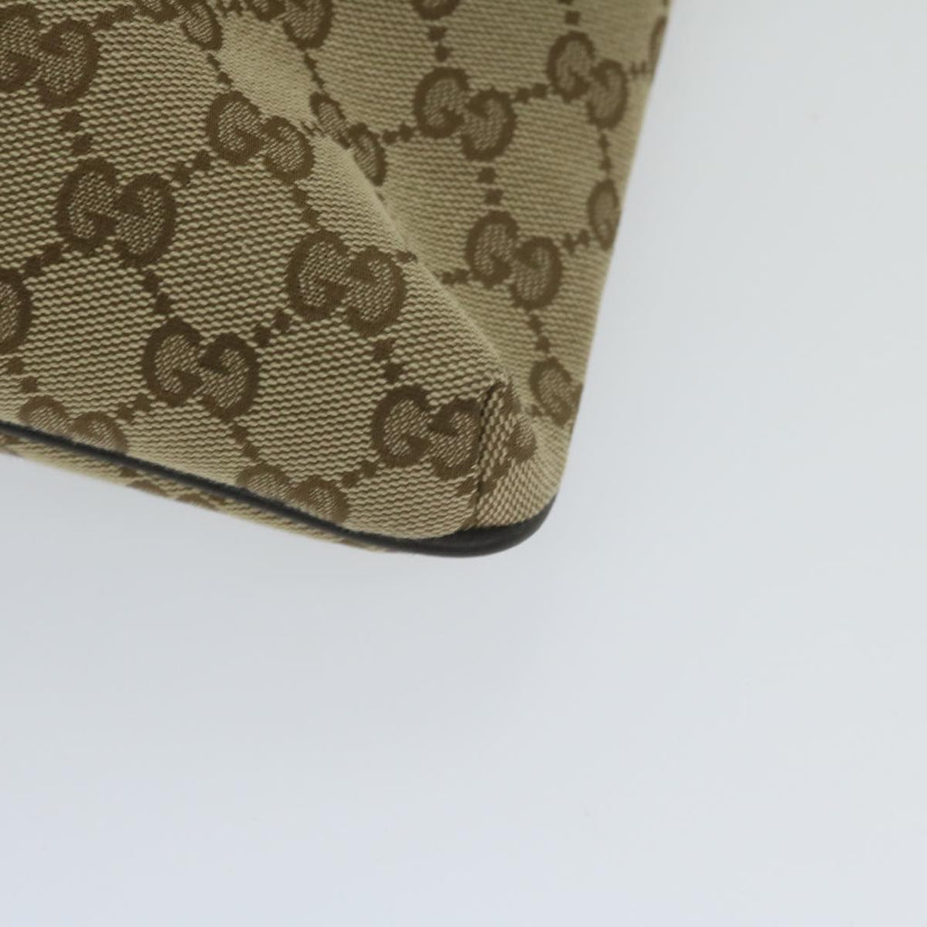 GUCCI GG Canvas Shoulder Bag Beige 256100 ki3818