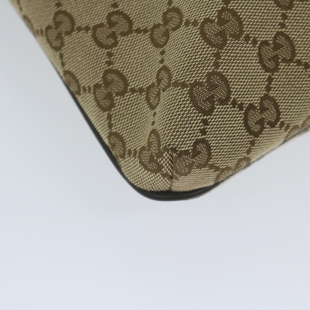 GUCCI GG Canvas Shoulder Bag Beige 256100 ki3818
