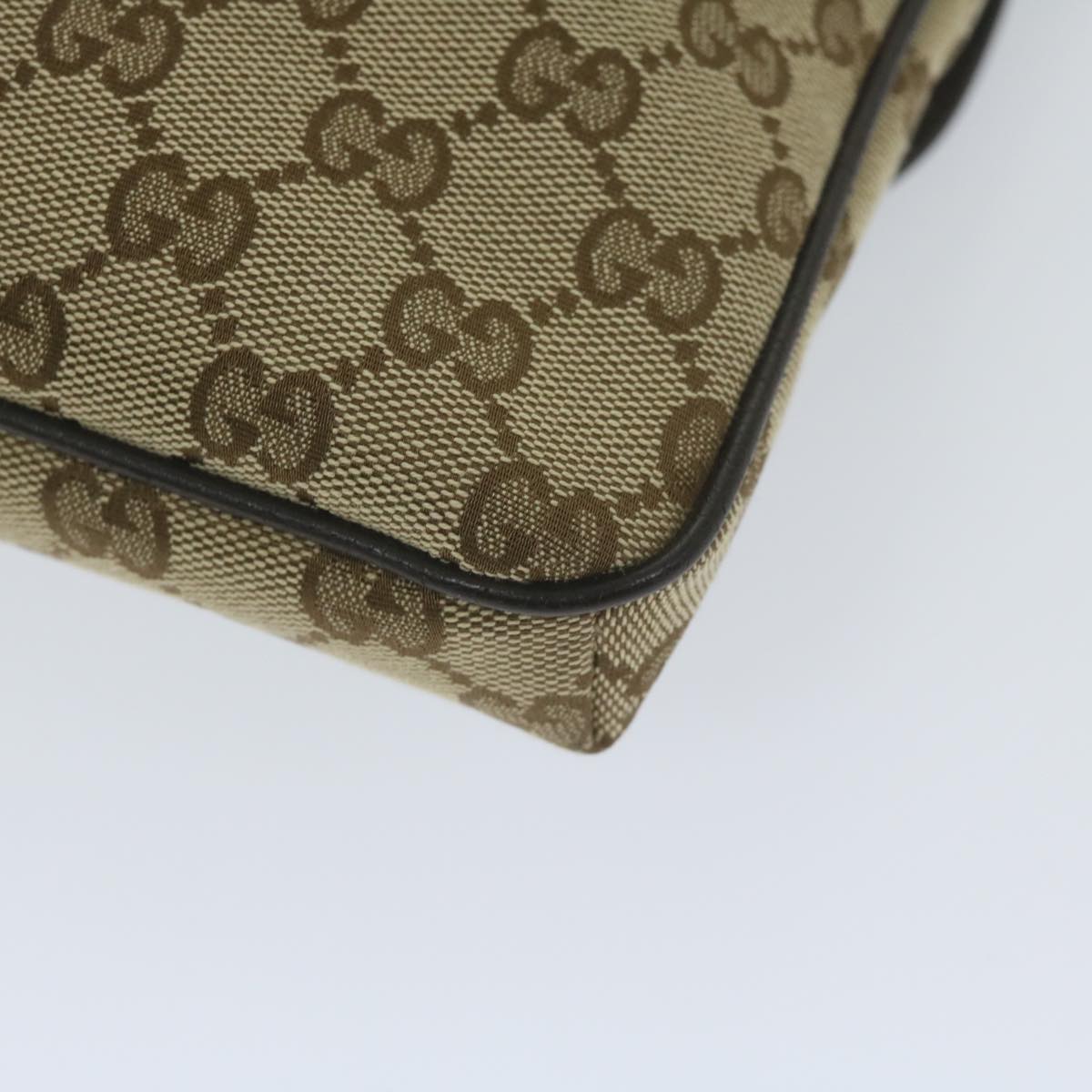 GUCCI GG Canvas Shoulder Bag Beige 256100 ki3818