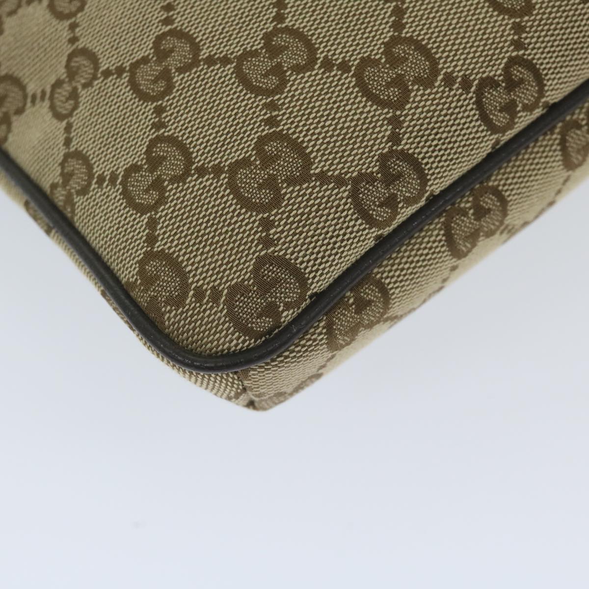 GUCCI GG Canvas Shoulder Bag Beige 256100 ki3818