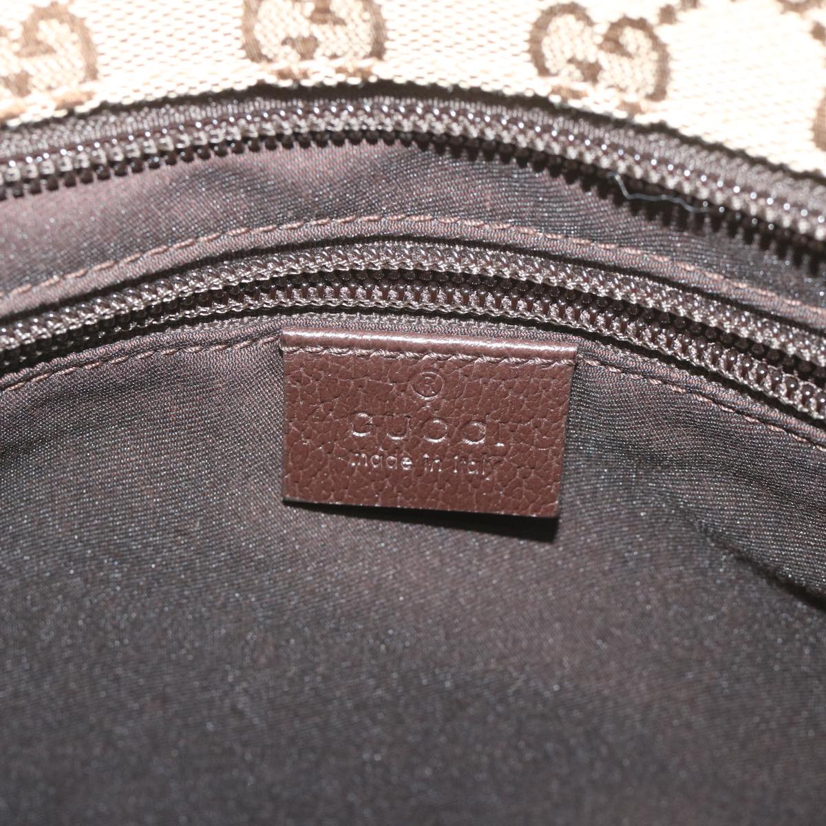GUCCI GG Canvas Shoulder Bag Beige 256100 ki3818