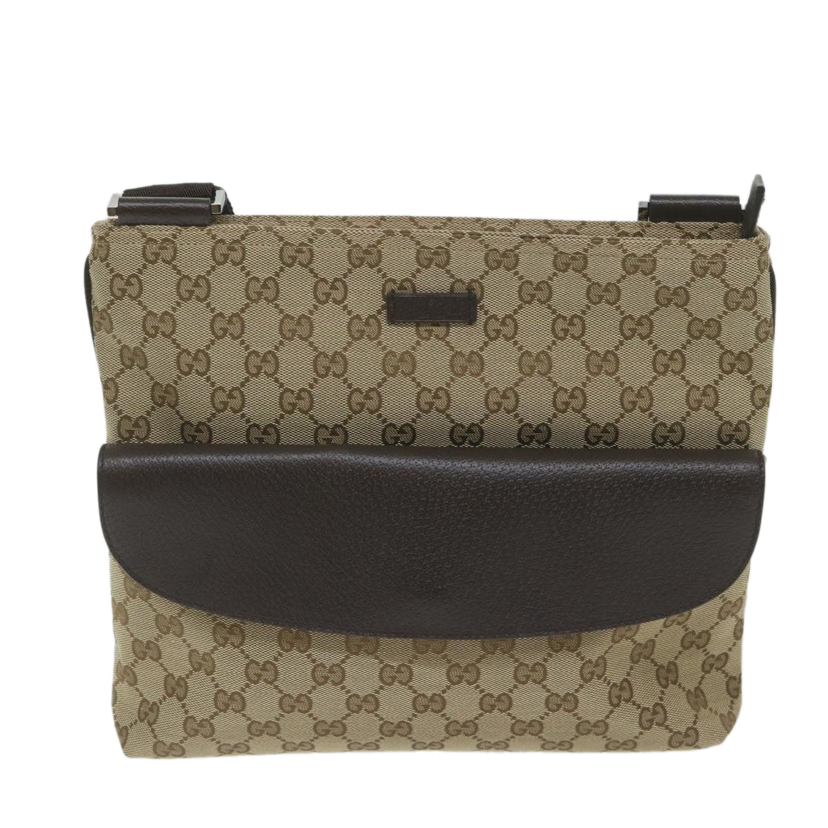 GUCCI GG Canvas Shoulder Bag Beige 256100 ki3818