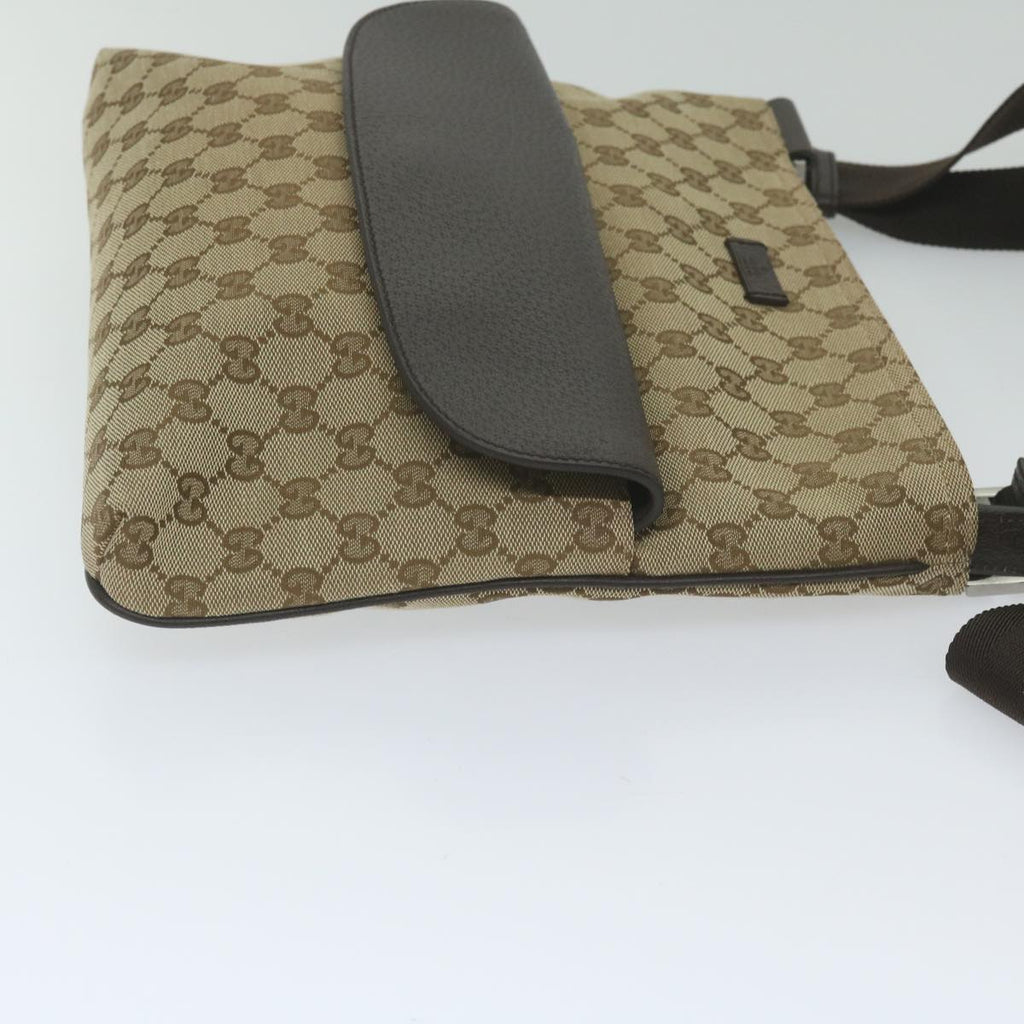 GUCCI GG Canvas Shoulder Bag Beige 256100 ki3818