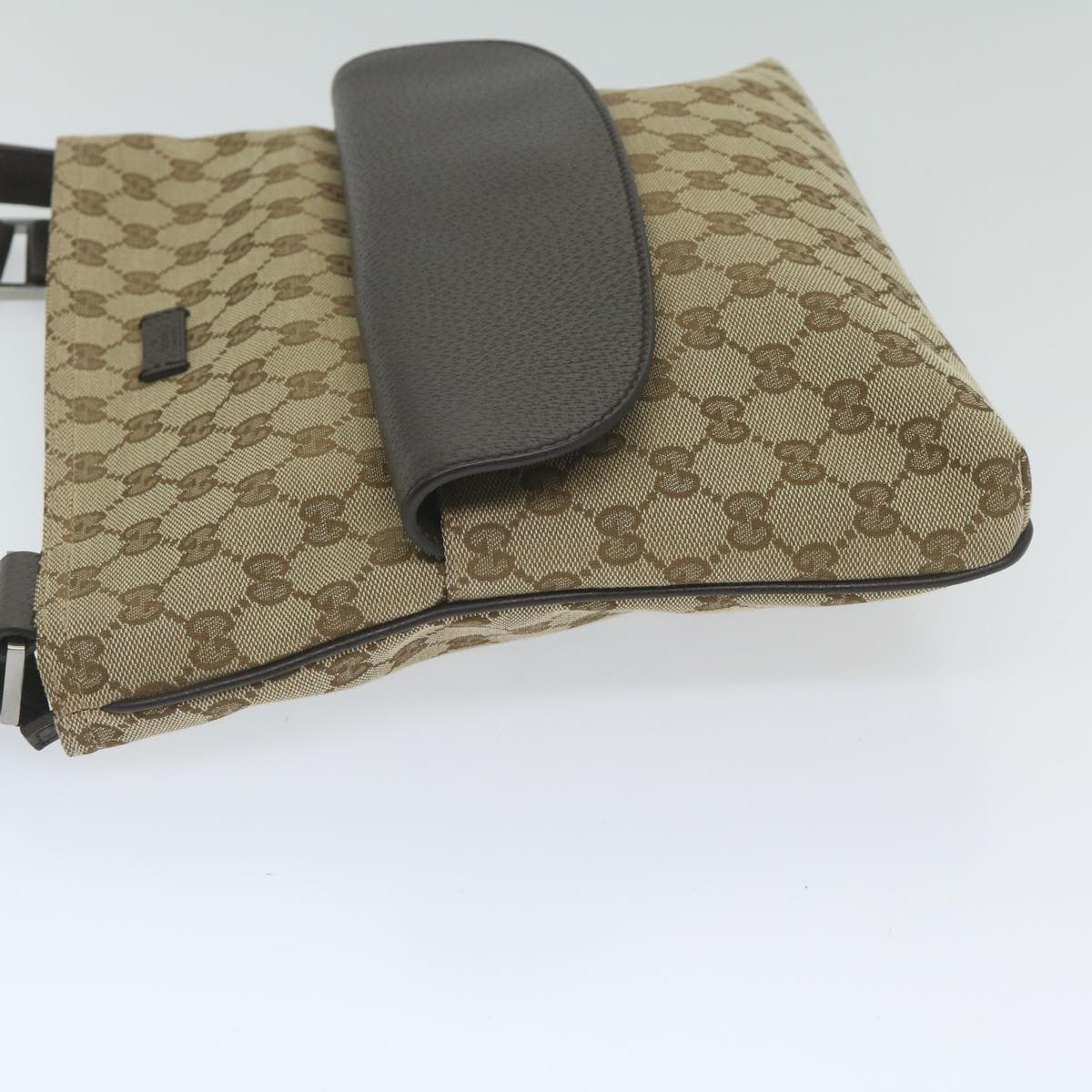GUCCI GG Canvas Shoulder Bag Beige 256100 ki3818
