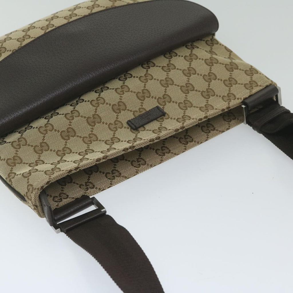 GUCCI GG Canvas Shoulder Bag Beige 256100 ki3818