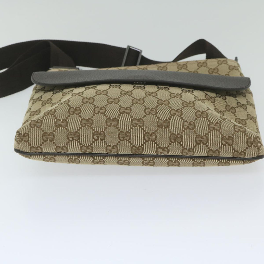 GUCCI GG Canvas Shoulder Bag Beige 256100 ki3818