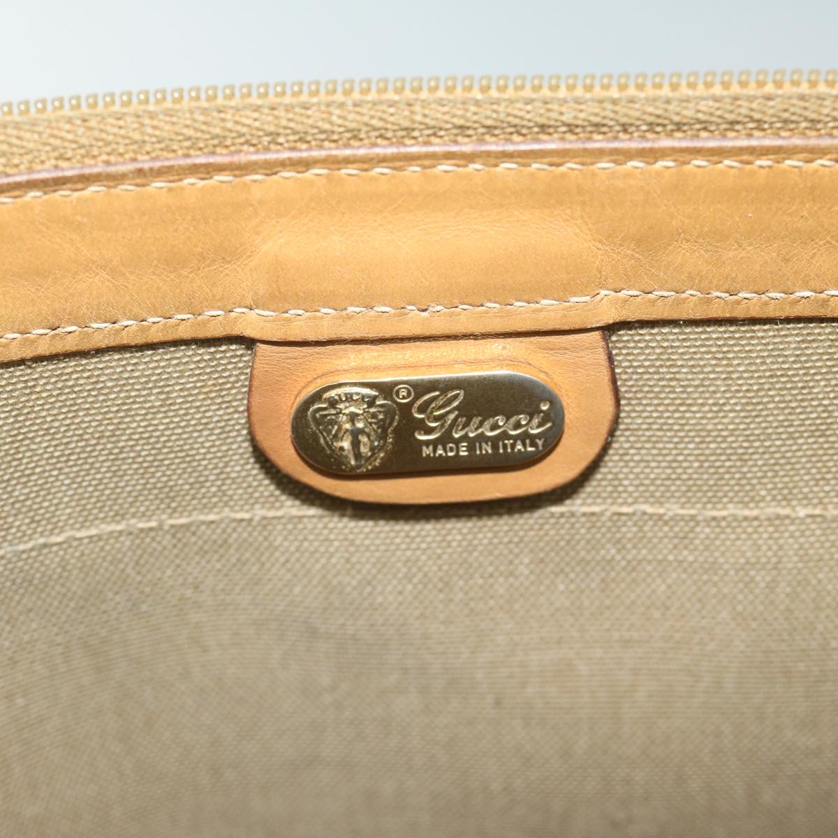 GUCCI Micro GG Supreme Web Sherry Line Briefcase Beige 017 115 4126 ki3823