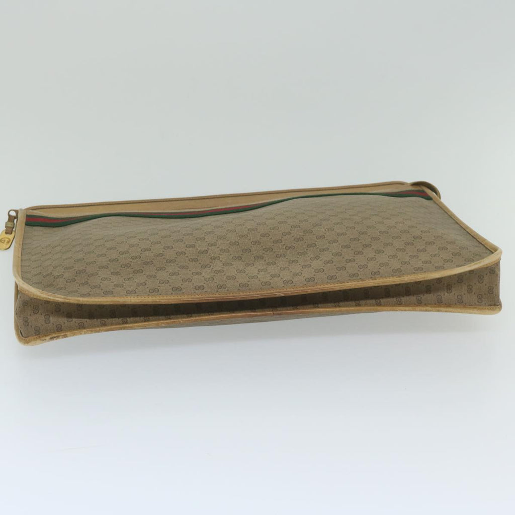 GUCCI Micro GG Supreme Web Sherry Line Briefcase Beige 017 115 4126 ki3823