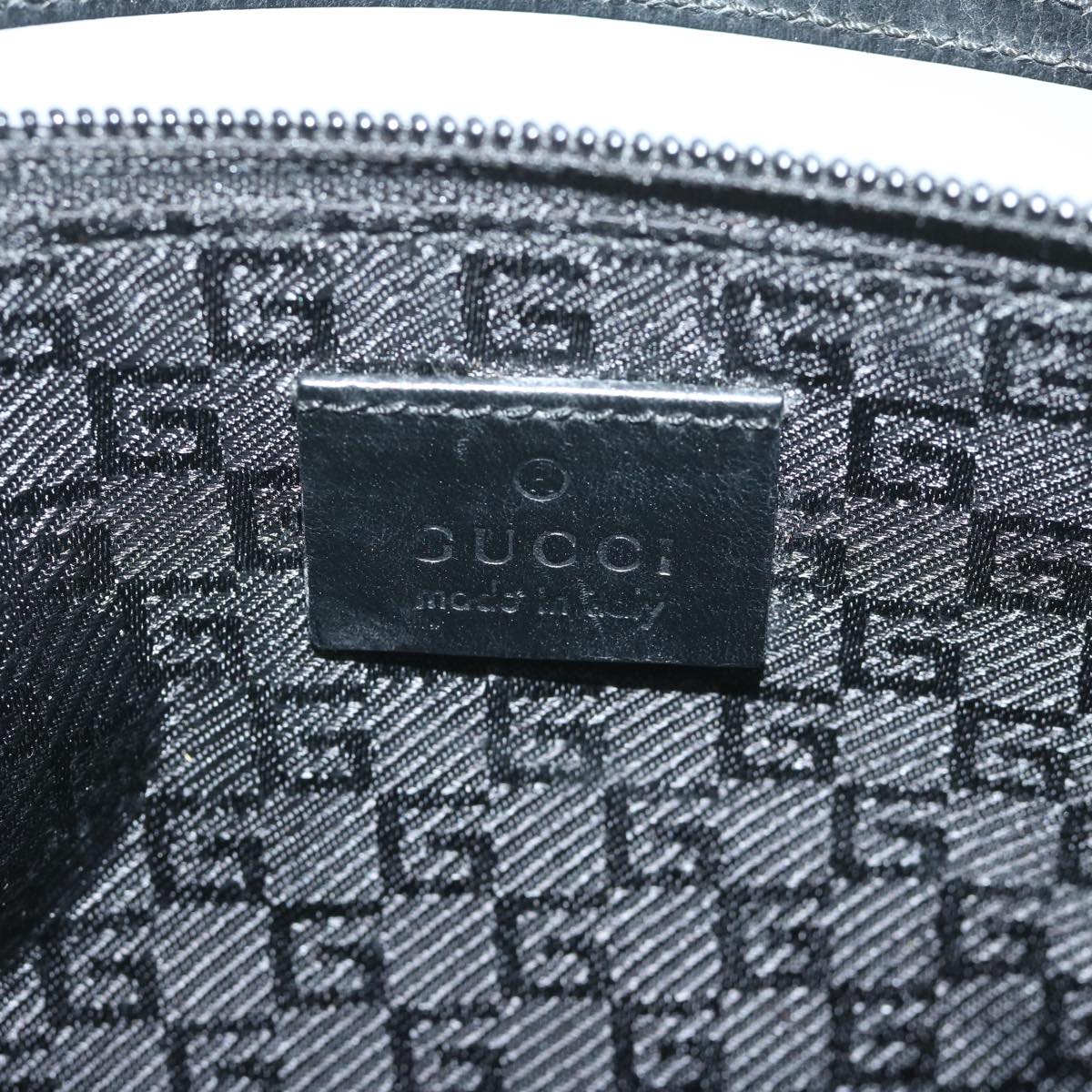 GUCCI Accessory Pouch Satin Black 039 1103 2123 ki3826
