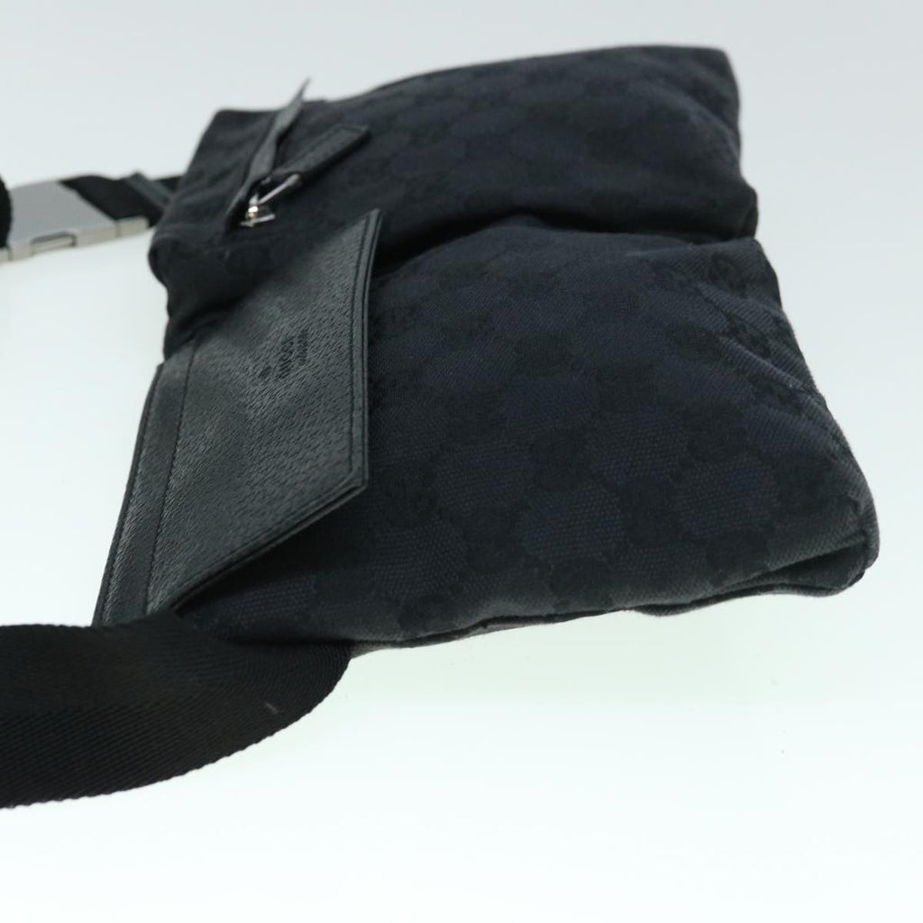 GUCCI GG Canvas Waist bag Black 28566 ki3828