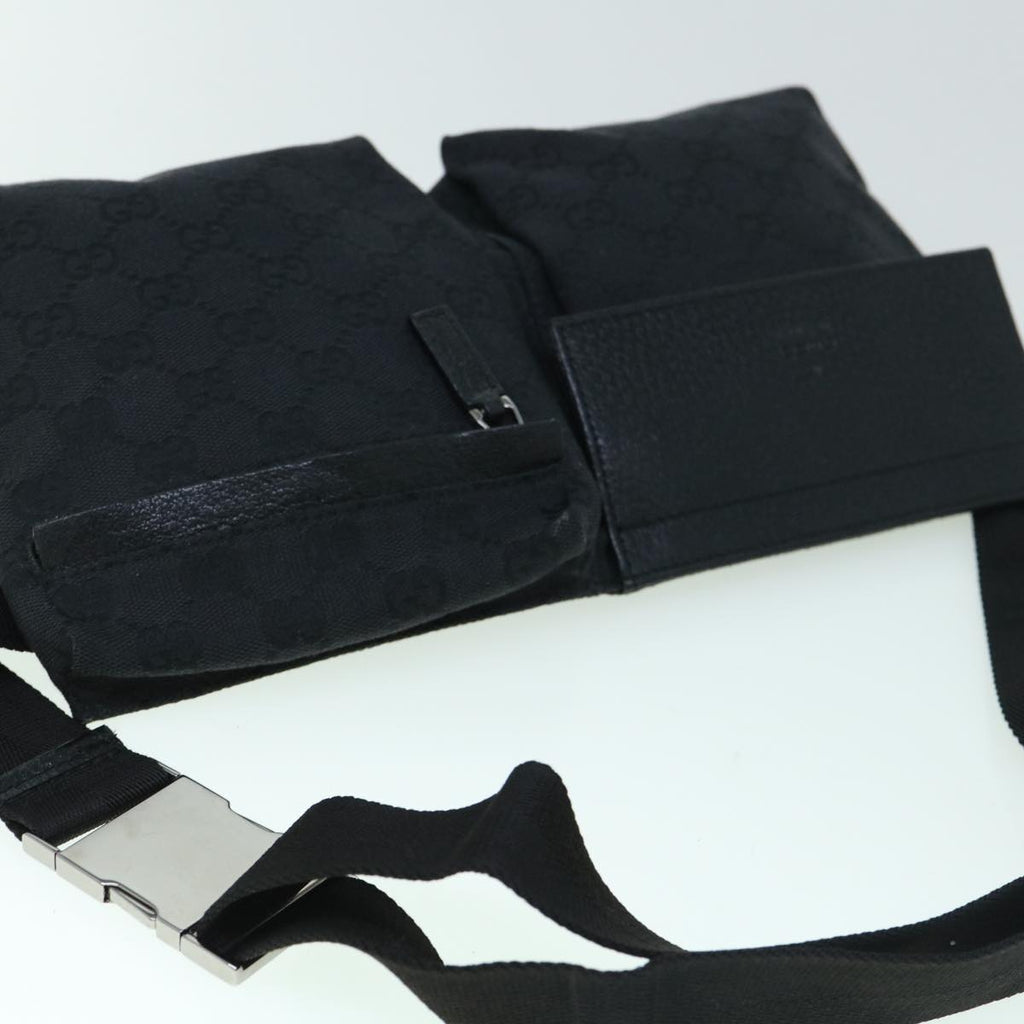 GUCCI GG Canvas Waist bag Black 28566 ki3828