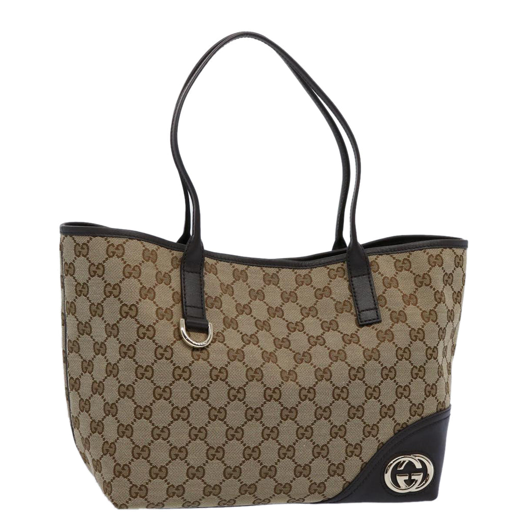 GUCCI GG Canvas Tote Bag Beige 169946 ki3831