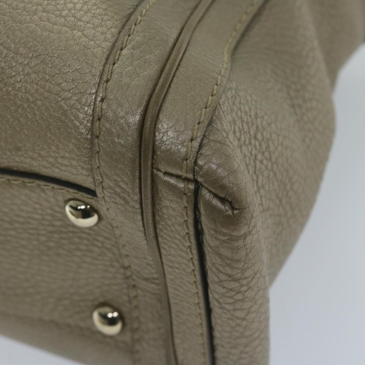 GUCCI Hand Bag Leather 2way Gold Tone 282300 ki3836