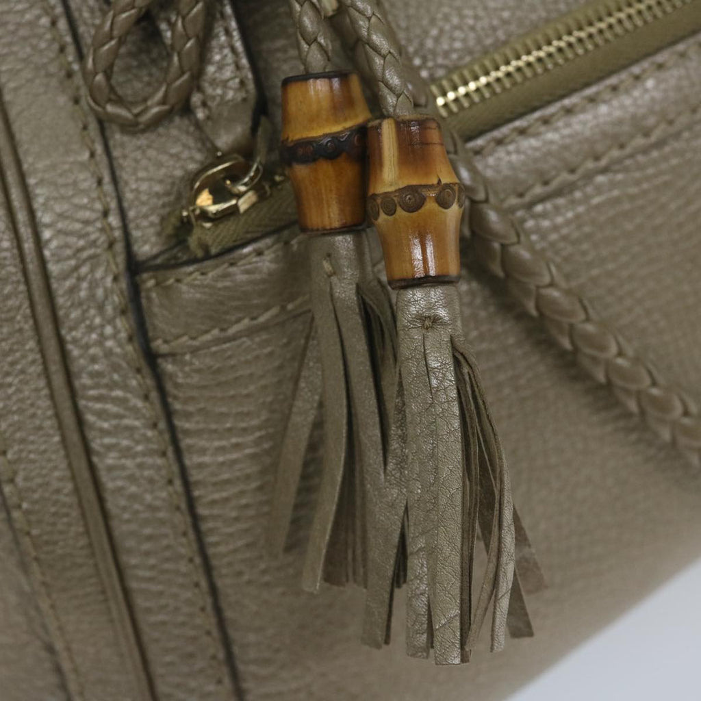 GUCCI Hand Bag Leather 2way Gold Tone 282300 ki3836