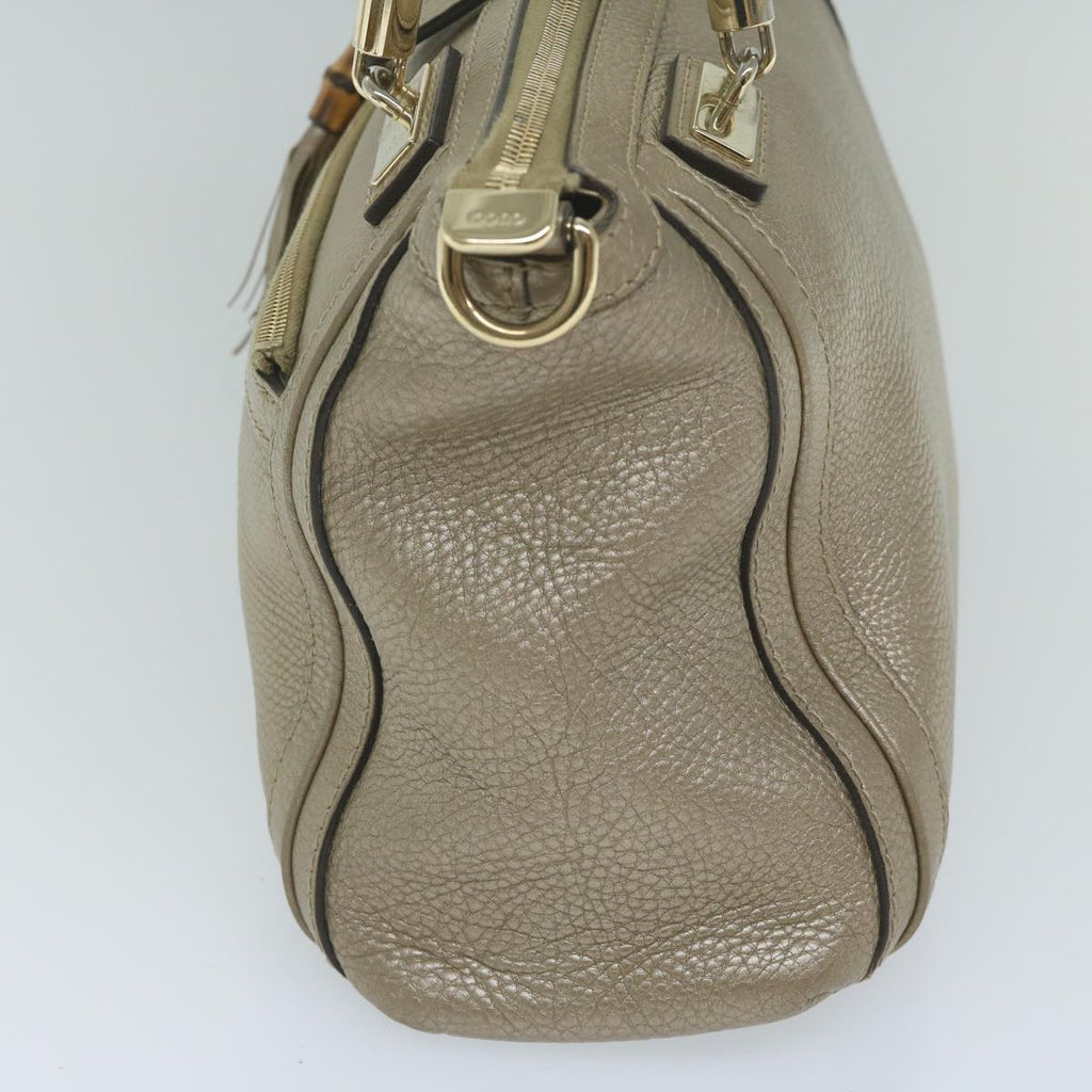 GUCCI Hand Bag Leather 2way Gold Tone 282300 ki3836