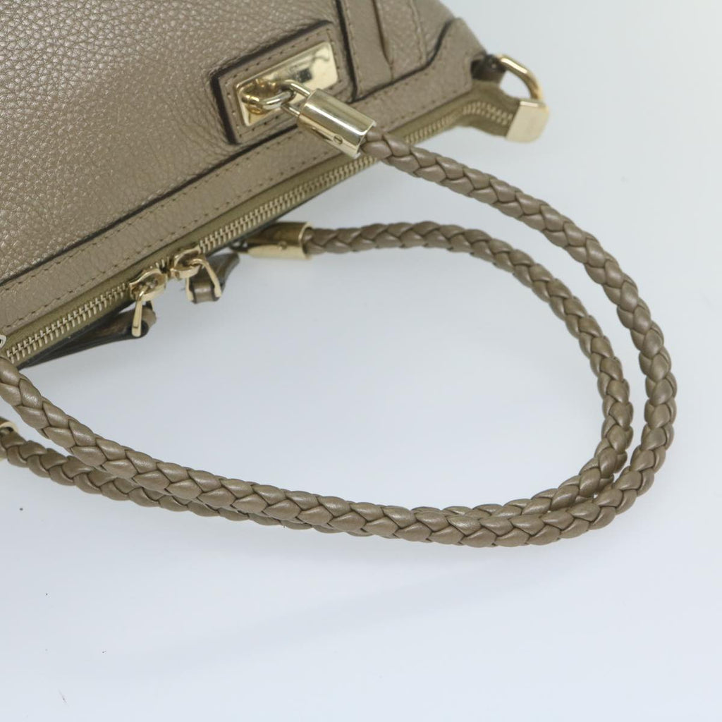 GUCCI Hand Bag Leather 2way Gold Tone 282300 ki3836