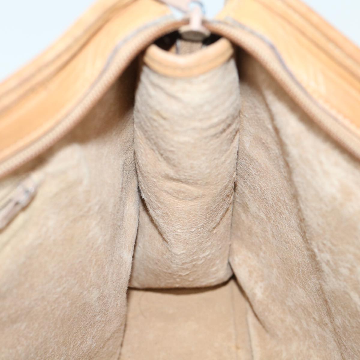 GUCCI Web Sherry Line Hand Bag Canvas Beige Red Green ki3854