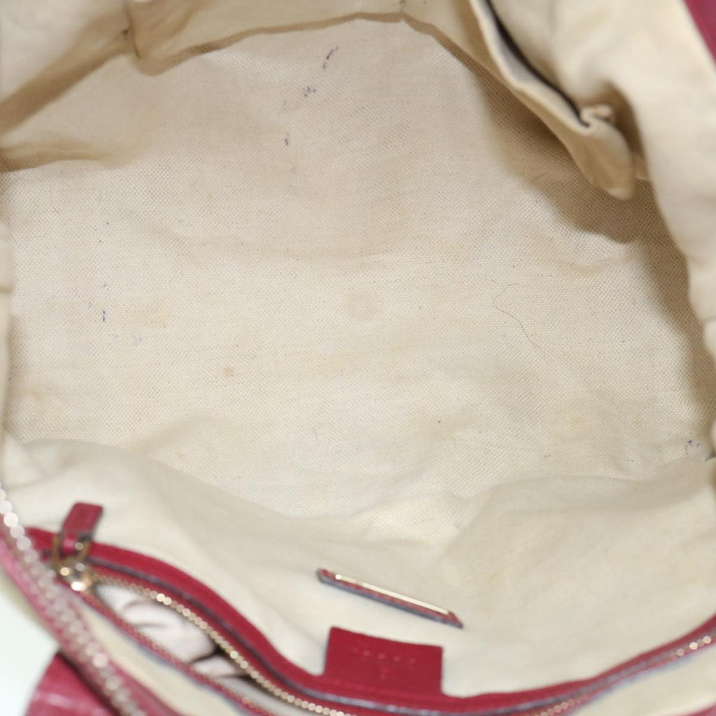 GUCCI GG Canvas Hand Bag 2way Beige Red 269957 ki3868