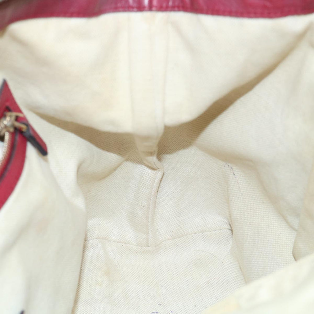 GUCCI GG Canvas Hand Bag 2way Beige Red 269957 ki3868