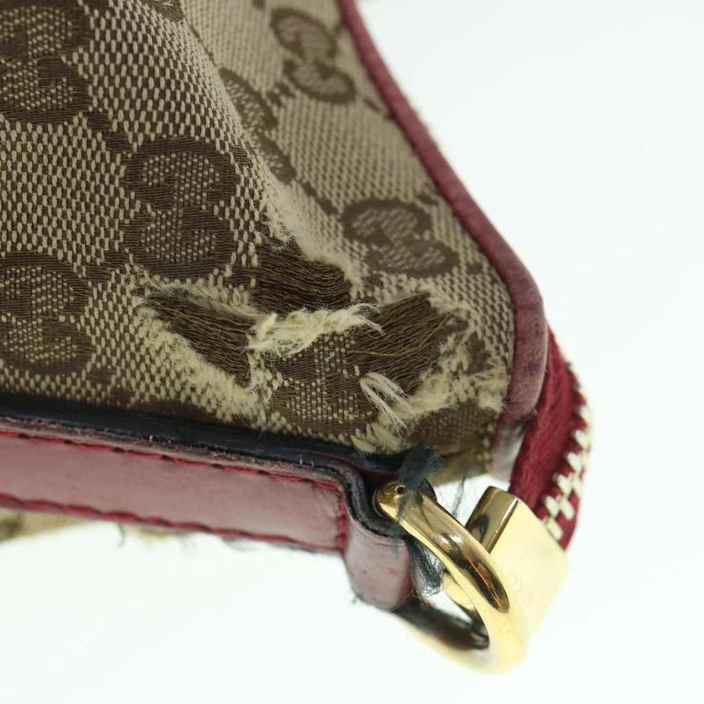 GUCCI GG Canvas Hand Bag 2way Beige Red 269957 ki3868