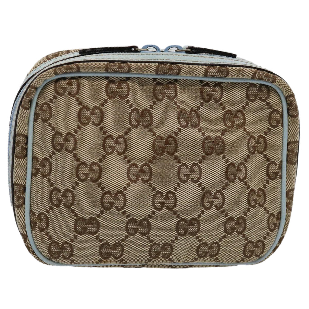 GUCCI GG Canvas Pouch Light Blue 153129 ki3876