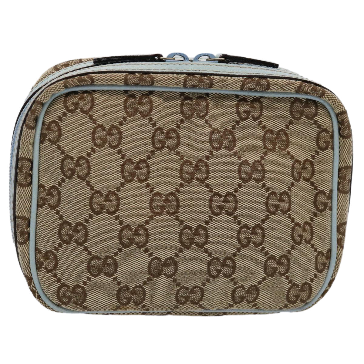 GUCCI GG Canvas Pouch Light Blue 153129 ki3876