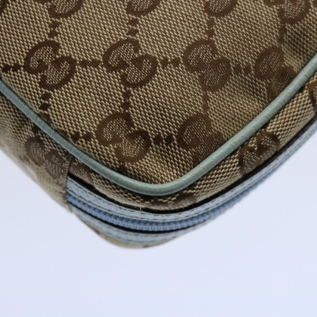 GUCCI GG Canvas Pouch Light Blue 153129 ki3876