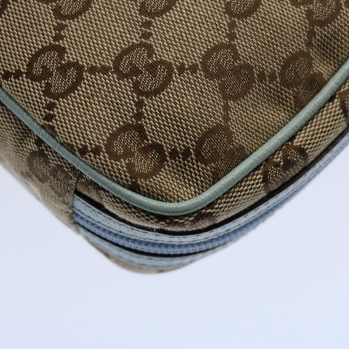 GUCCI GG Canvas Pouch Light Blue 153129 ki3876