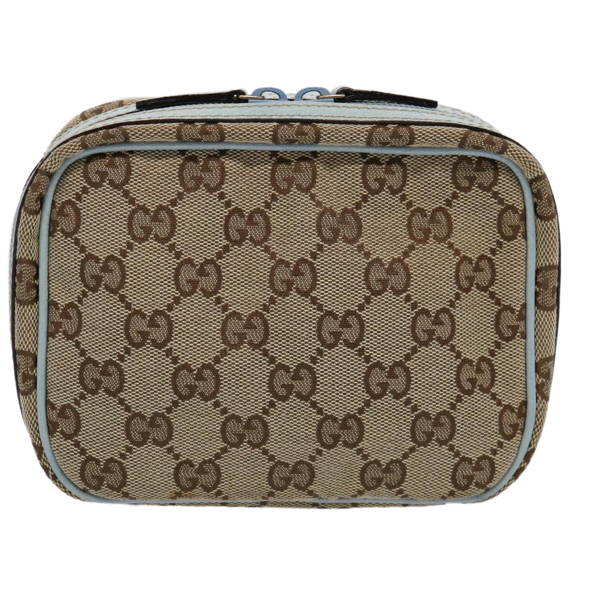 GUCCI GG Canvas Pouch Light Blue 153129 ki3876