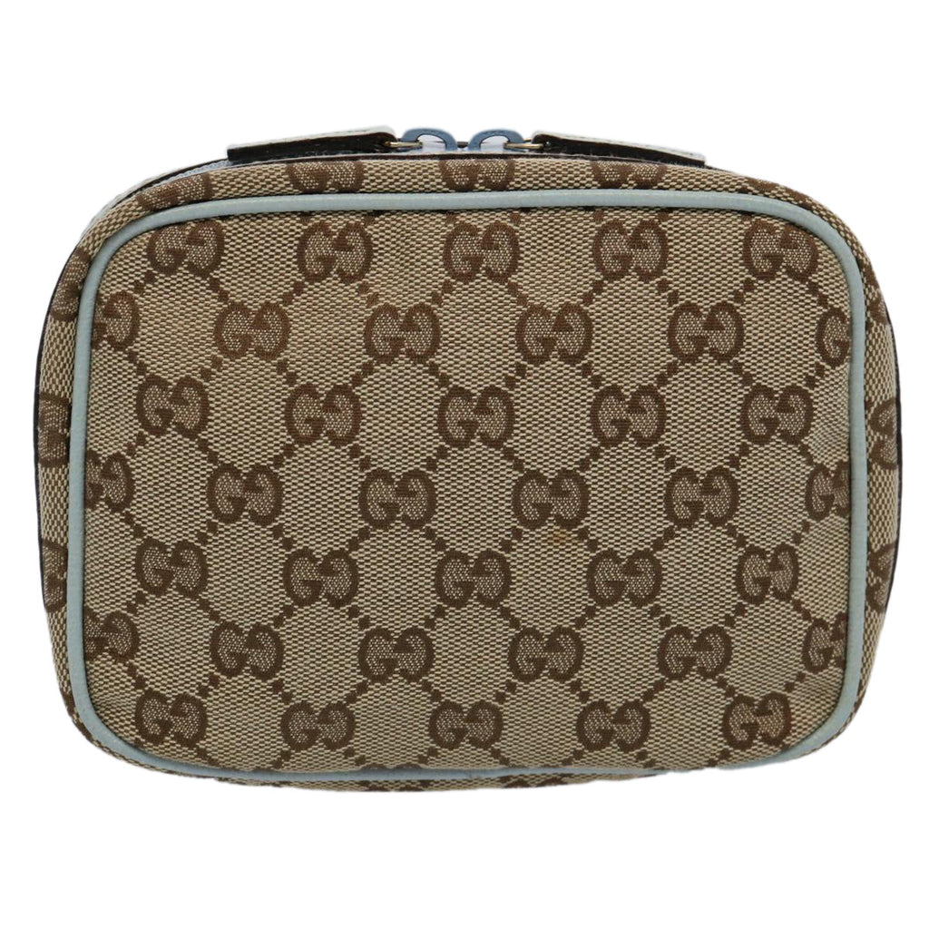 GUCCI GG Canvas Pouch Light Blue 153129 ki3876