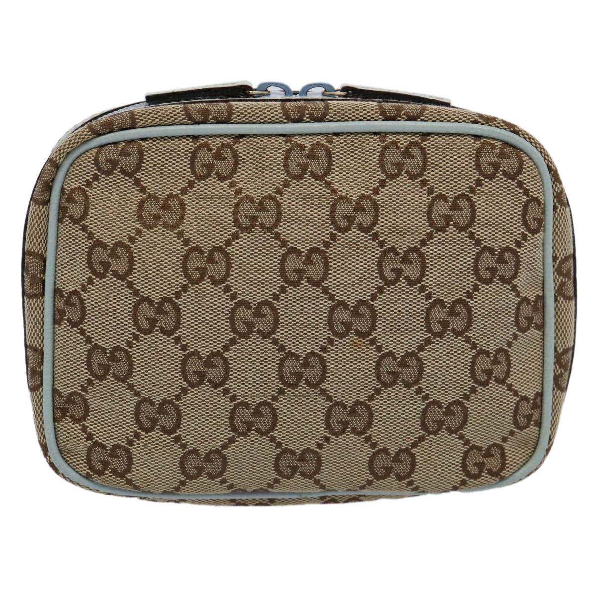 GUCCI GG Canvas Pouch Light Blue 153129 ki3876