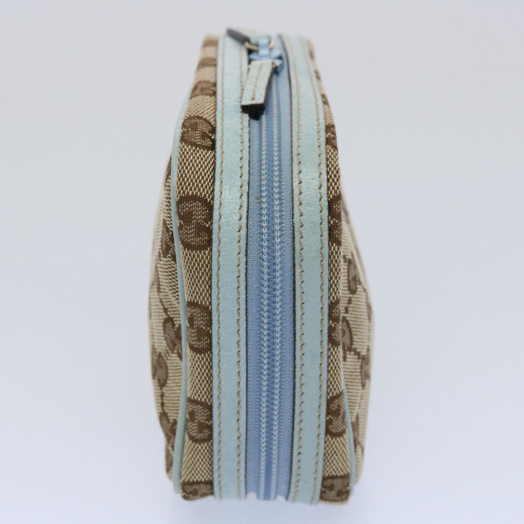 GUCCI GG Canvas Pouch Light Blue 153129 ki3876