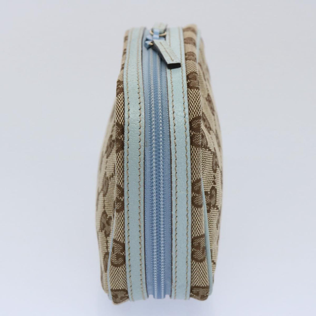 GUCCI GG Canvas Pouch Light Blue 153129 ki3876