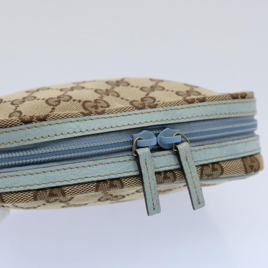 GUCCI GG Canvas Pouch Light Blue 153129 ki3876