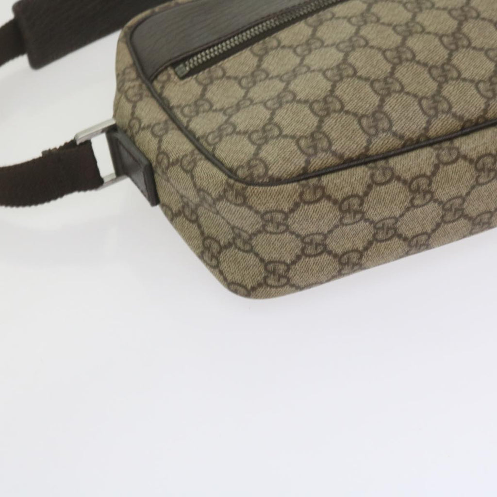 GUCCI GG Supreme Shoulder Bag PVC Leather Beige 282315 ki3901
