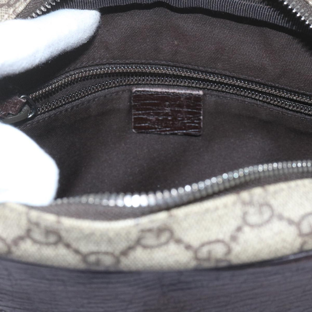GUCCI GG Supreme Shoulder Bag PVC Leather Beige 282315 ki3901